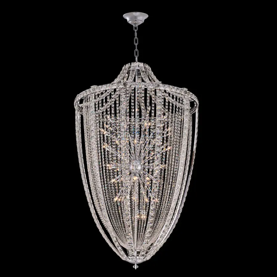 Scudo 59" Crystal Pendant in Polished Chrome - Image 1