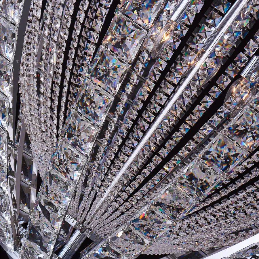 Scudo 59" Crystal Pendant in Polished Chrome - Image 2