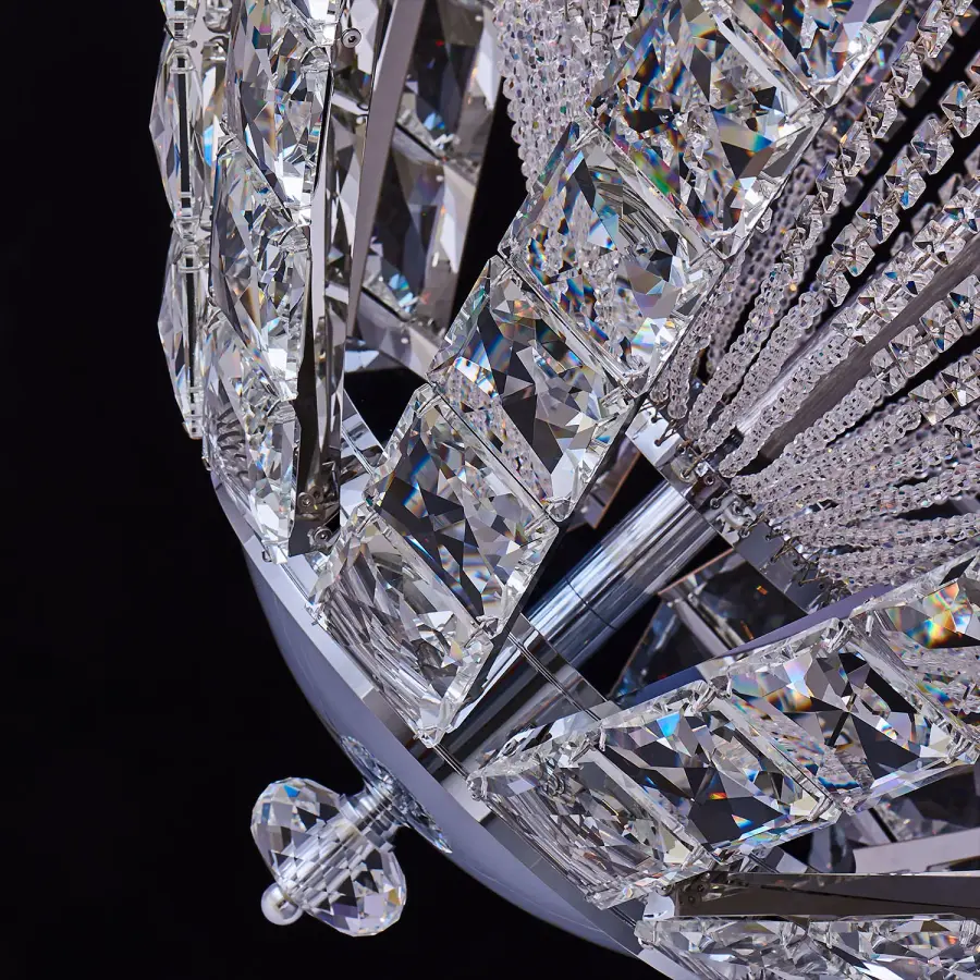 Scudo 59" Crystal Pendant in Polished Chrome - Image 3