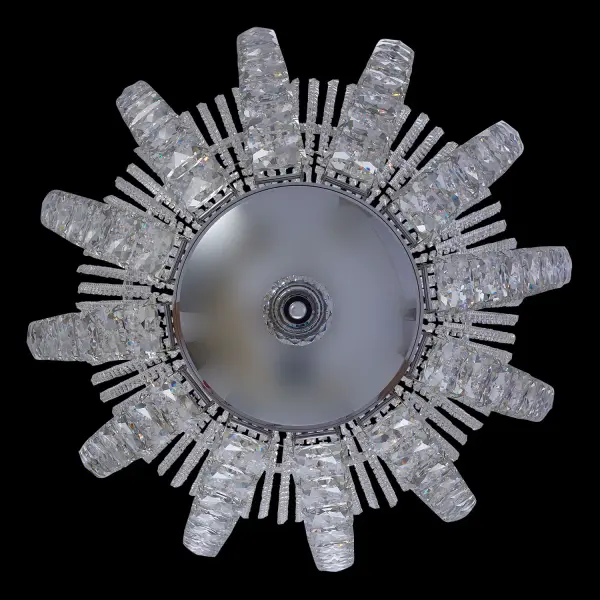Scudo 59" Crystal Pendant in Polished Chrome - Image 4