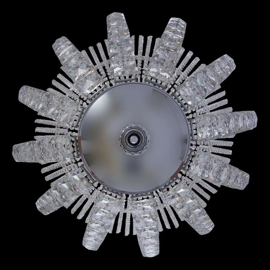 Scudo 59" Crystal Pendant in Polished Chrome - Image 4