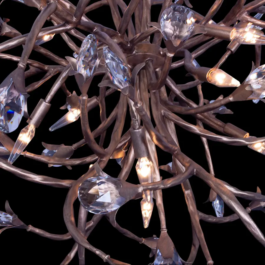 Fiore 34" Crystal Pendant Chandelier - Image 2