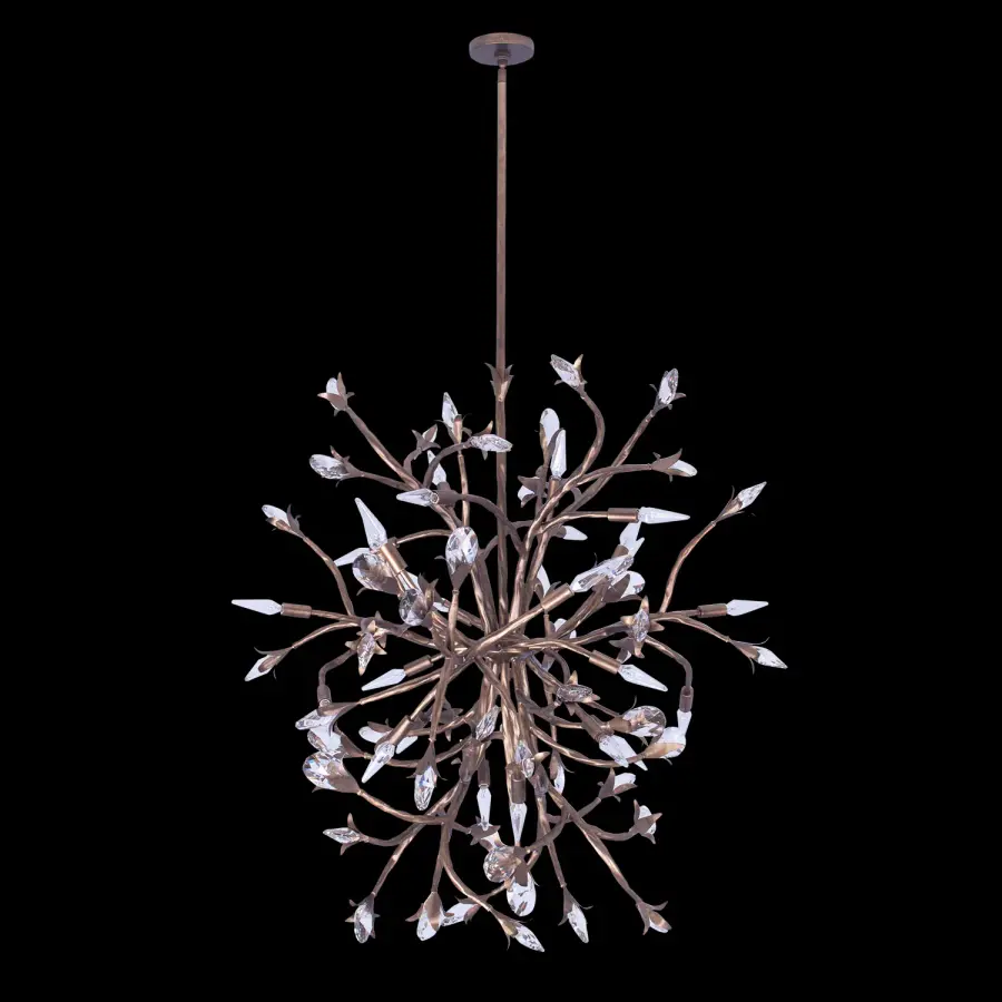 Fiore 34" Crystal Pendant Chandelier - Image 4
