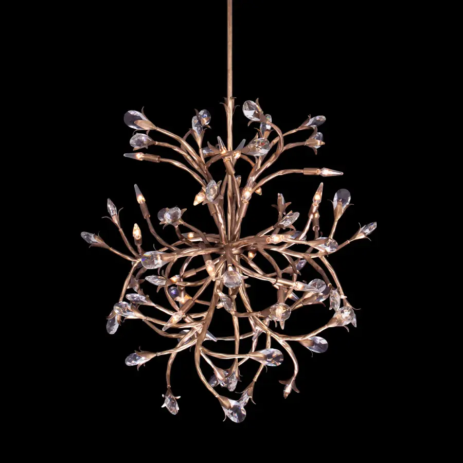 Fiore 43" Chandelier in Matte White - Image 1