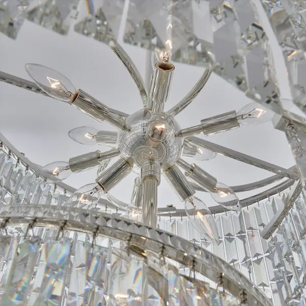 Vortice 31" Crystal Foyer Pendant - Image 4