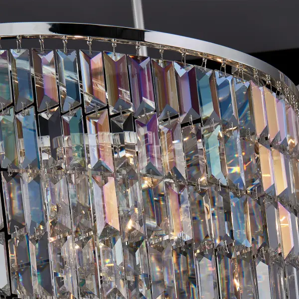 Vortice 22" Crystal Pendant in Polished Silver - Image 3