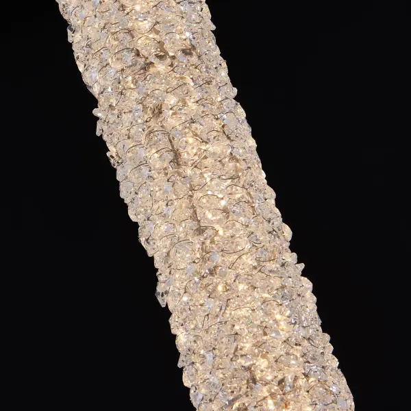 Luxurious Art Deco Mini Pendant with Natural Materials & Integrated LED - Image 4