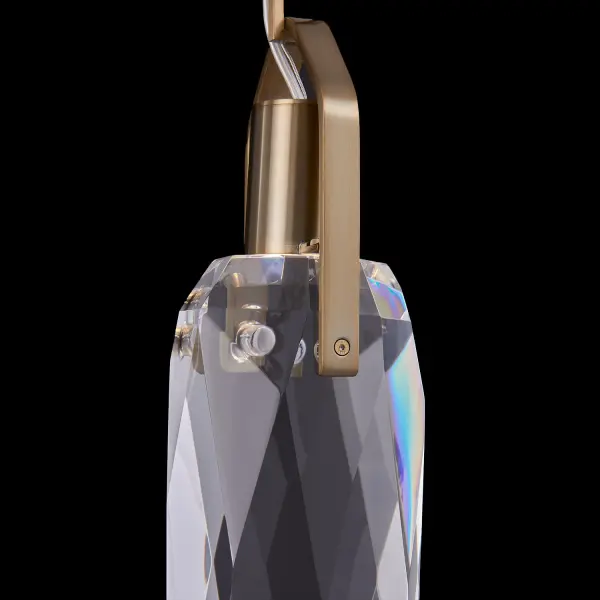 Diamante 3-Light Drop Pendant in Winter Brass - Image 5