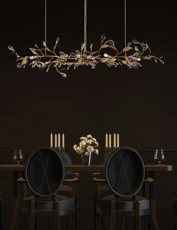 Ramo 48" Island Light in 24K Gold - Image 6