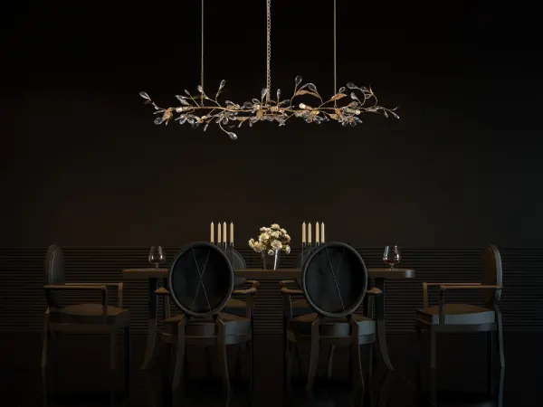 Ramo 48" Island Light in 24K Gold - Image 8