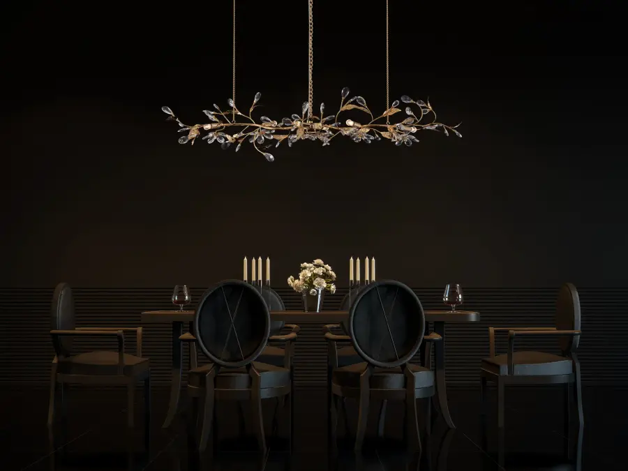 Ramo 48" Island Light in 24K Gold - Image 8