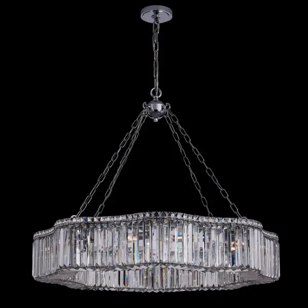 Corda 38" Crystal Pendant in Polished Chrome - Image 1