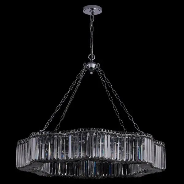 Corda 38" Crystal Pendant in Polished Chrome - Image 2