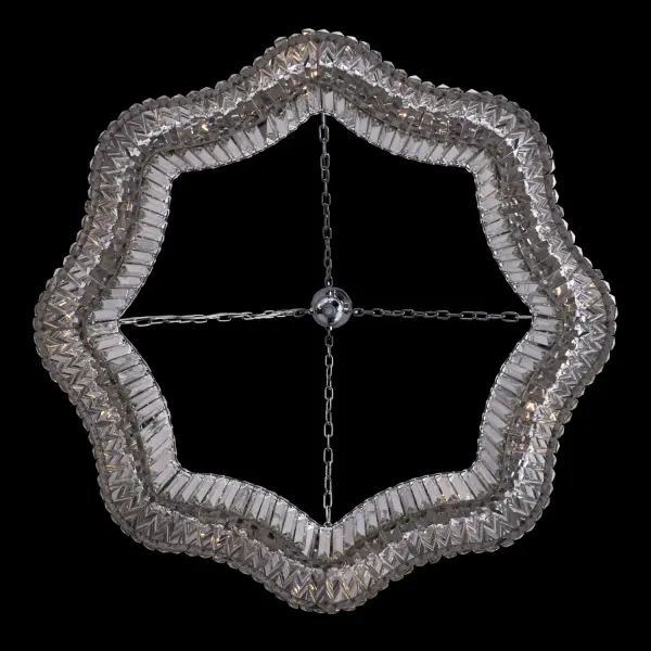 Corda 38" Crystal Pendant in Polished Chrome - Image 4