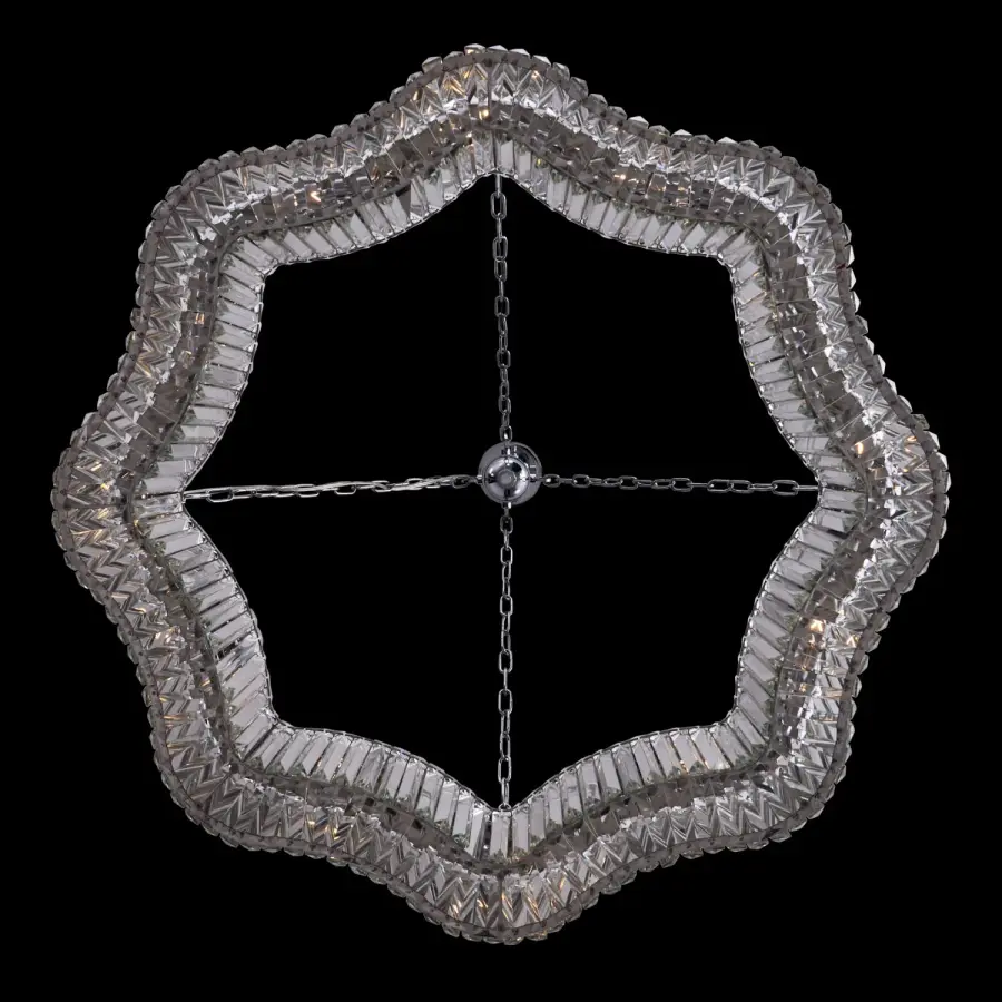 Corda 38" Crystal Pendant in Polished Chrome - Image 4