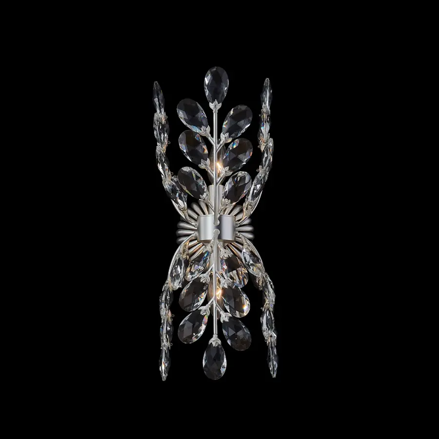 Alloro Clear Crystal Wall Sconce - Image 1