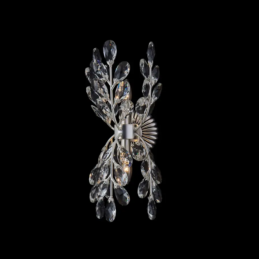 Alloro Clear Crystal Wall Sconce - Image 2