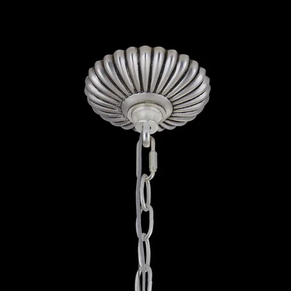 Alloro 32" Clear Crystal Pendant in Pewter - Image 4
