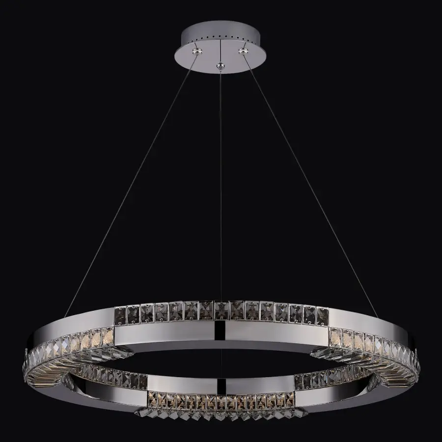 Dama 28" Chrome Pendant - Image 1
