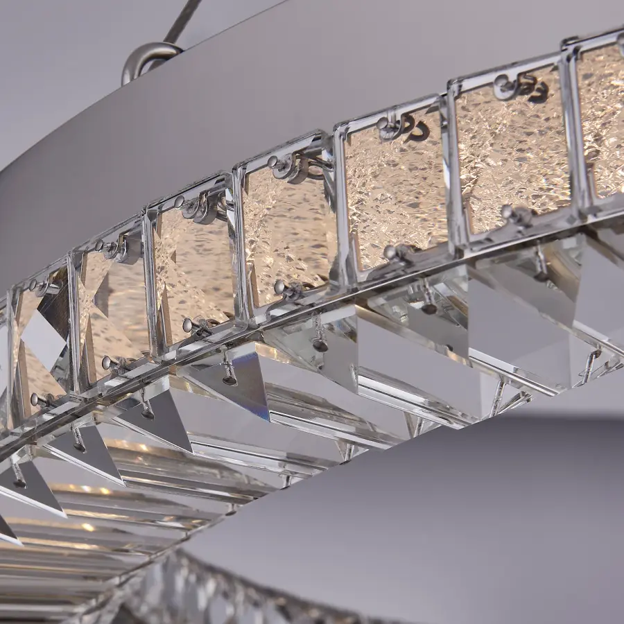 Dama 28" Chrome Pendant - Image 3
