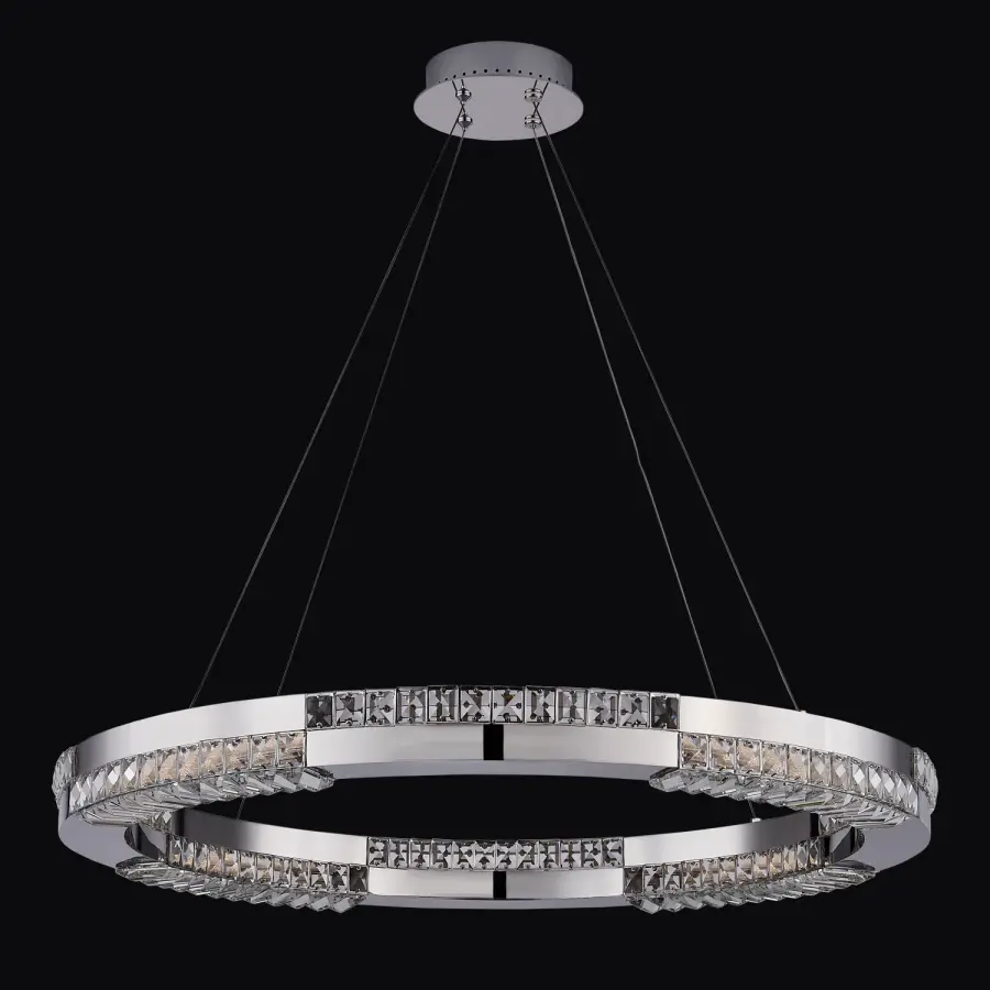 Dama 34" Chrome Pendant - Image 1