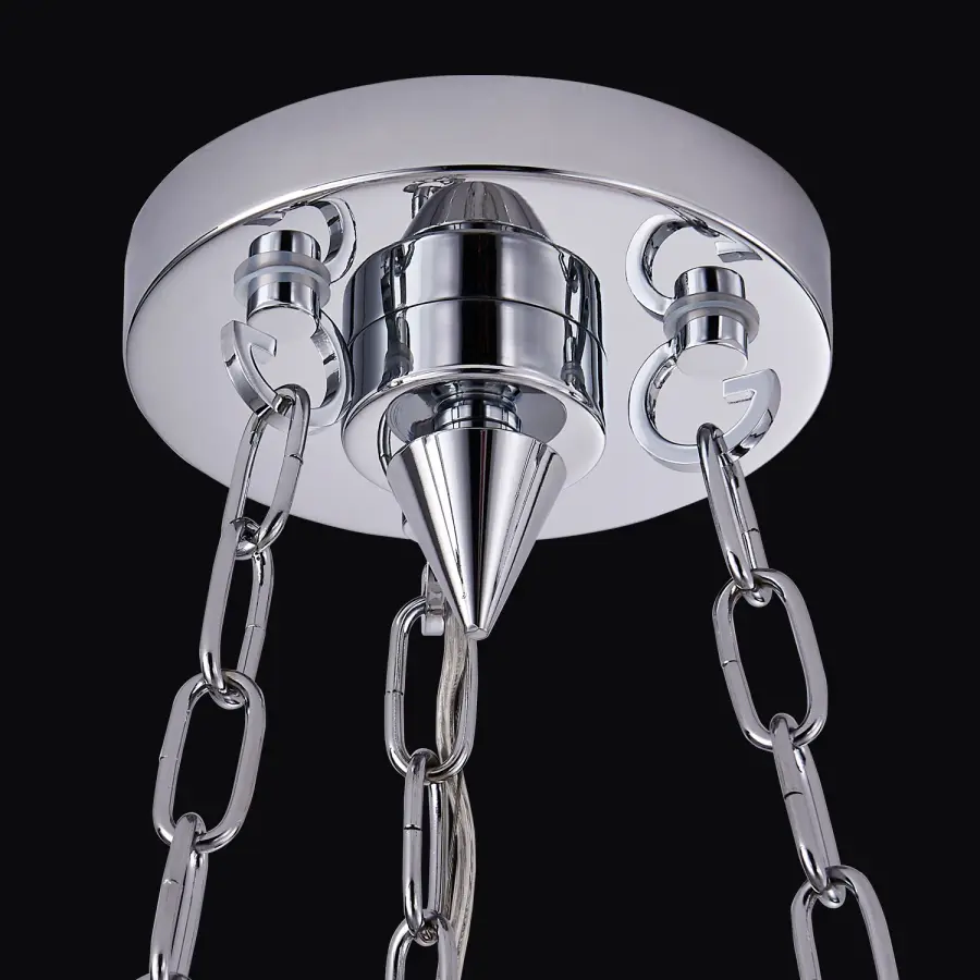 Circolare 19" Crystal Ring Pendant - Image 3