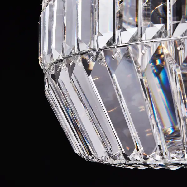 Circolare 19" Crystal Ring Pendant - Image 4