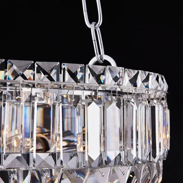 Circolare 19" Crystal Ring Pendant - Image 5