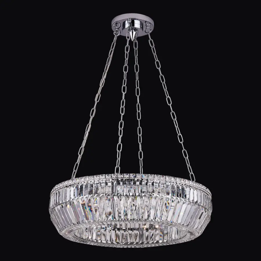 Circolare 28" Crystal Ring Pendant - Image 1