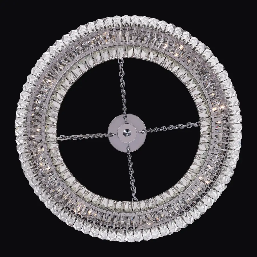 Circolare 28" Crystal Ring Pendant - Image 2