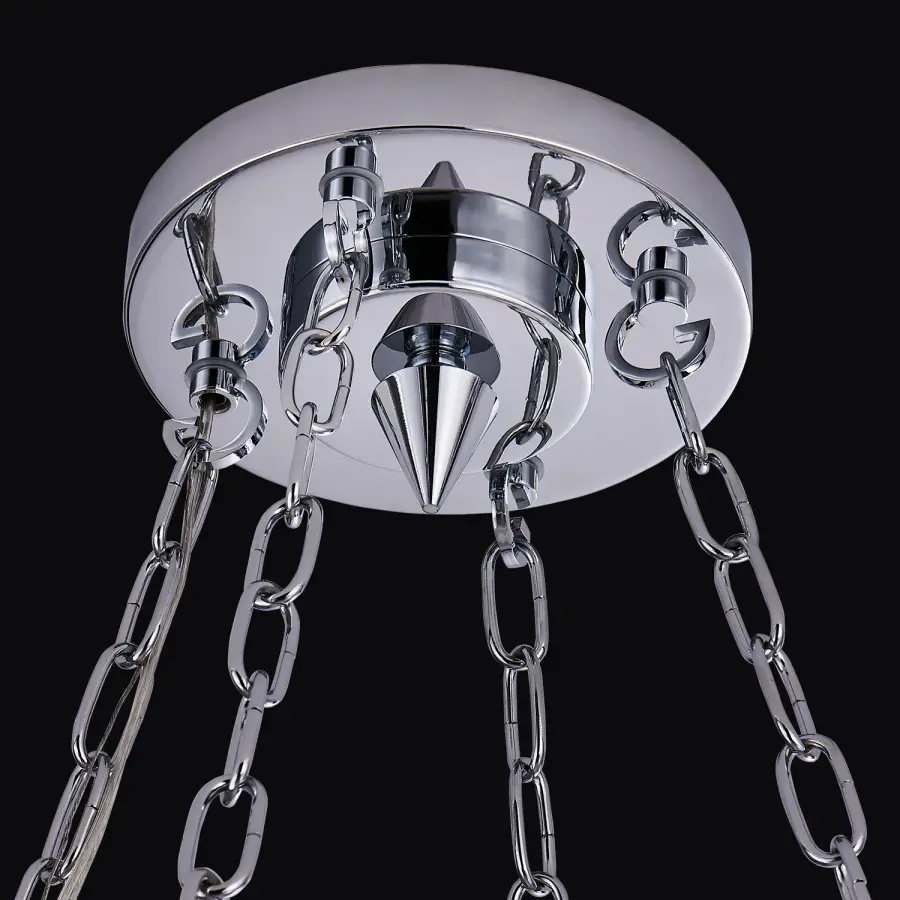 Circolare 28" Crystal Ring Pendant - Image 3