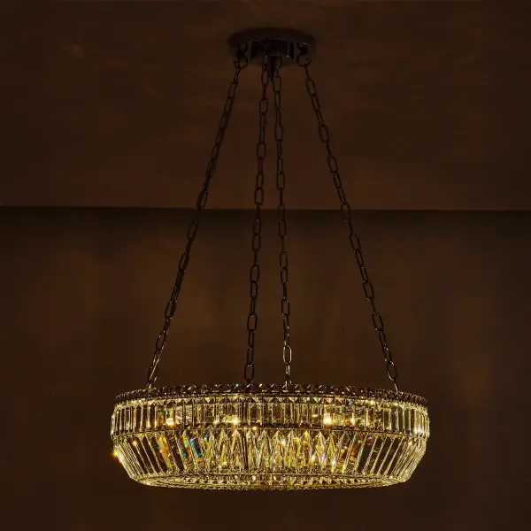 Circolare 28" Crystal Ring Pendant - Image 5