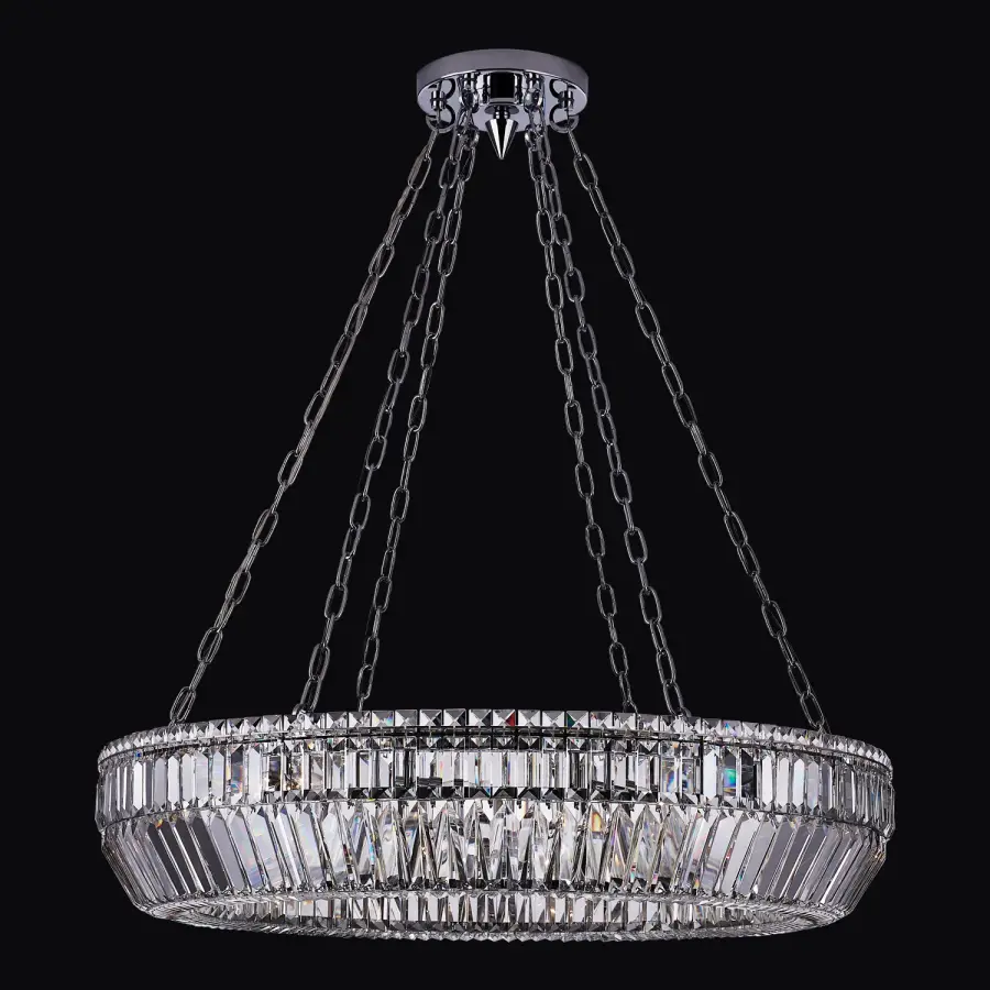 Circolare 36" Crystal Ring Pendant - Image 1