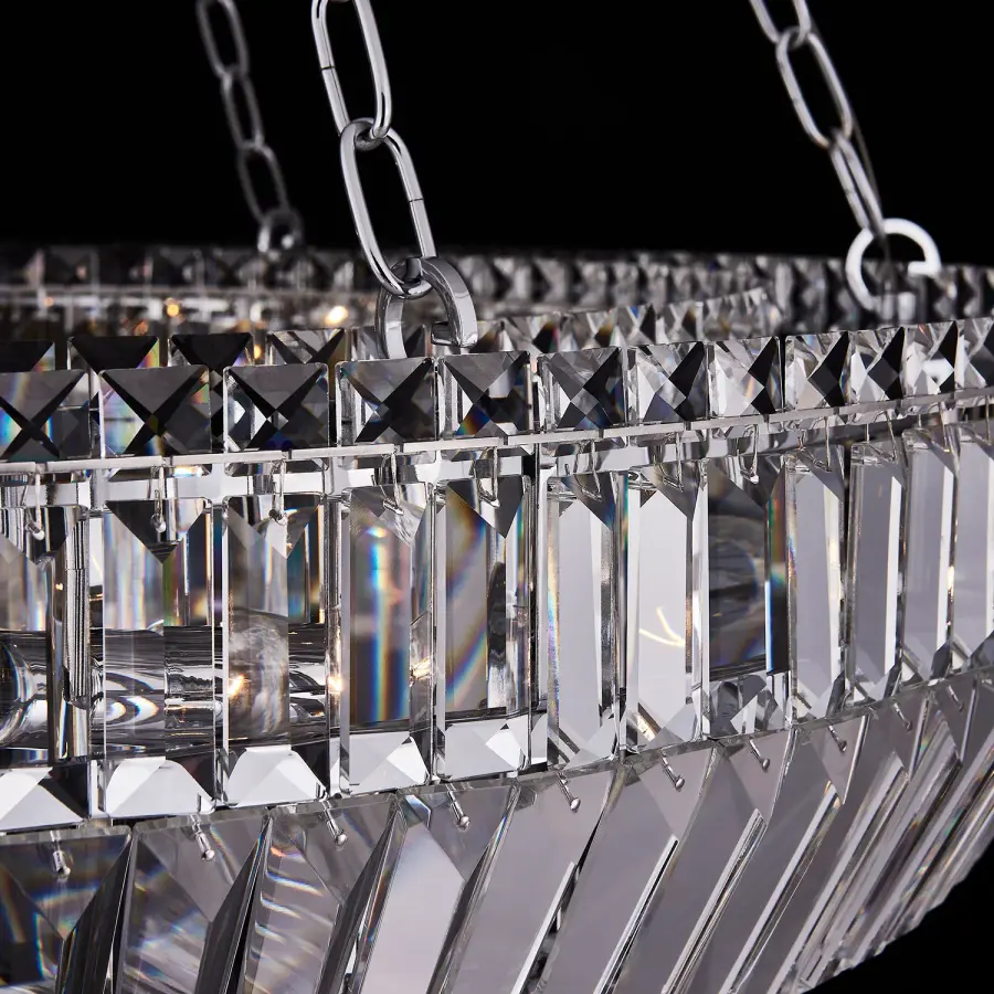 Circolare 36" Crystal Ring Pendant - Image 2