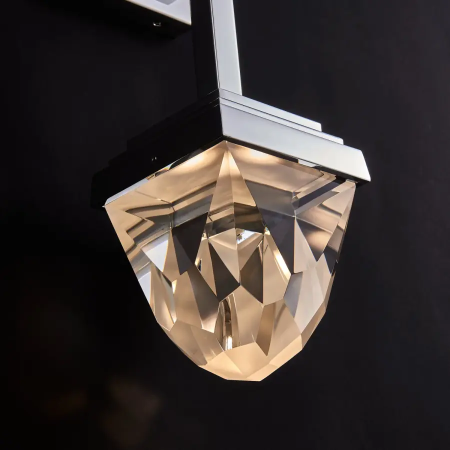 Taglio LED Polished Silver Wall Sconce - Image 2