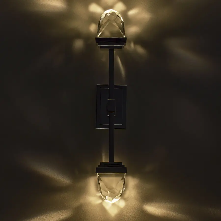 Taglio LED Polished Silver Wall Sconce - Image 4