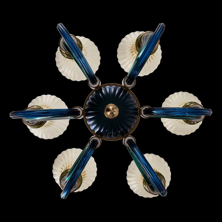 Tinta 6-Light Chandelier in Winter Brass - Image 2
