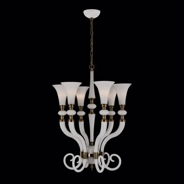 Bianca 28" Chandelier in Winter Brass - Image 1