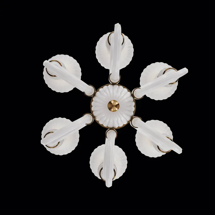 Bianca 28" Chandelier in Winter Brass - Image 2