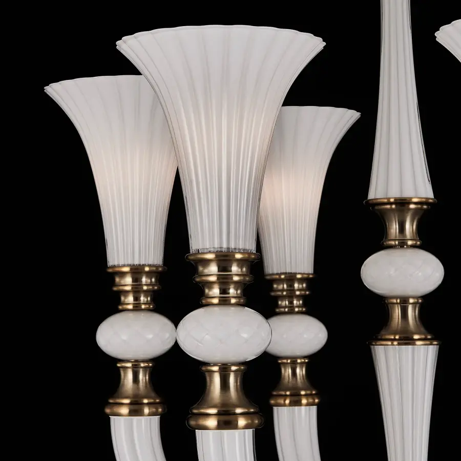 Bianca 28" Chandelier in Winter Brass - Image 4