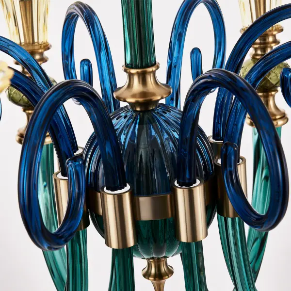 Tinta 8-Light Chandelier in Winter Brass - Image 2