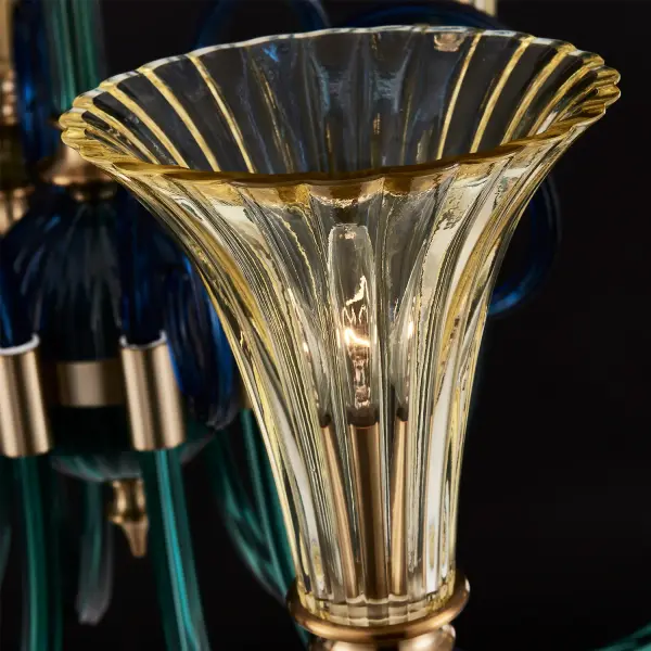Tinta 8-Light Chandelier in Winter Brass - Image 4