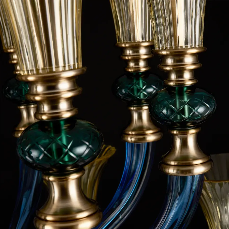Tinta 2-Tier Chandelier in Winter Brass - Image 3