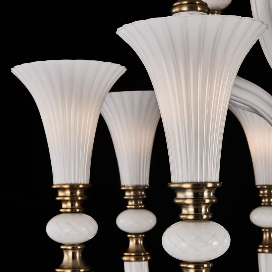 Bianca 2-Tier Chandelier in Winter Brass - Image 4