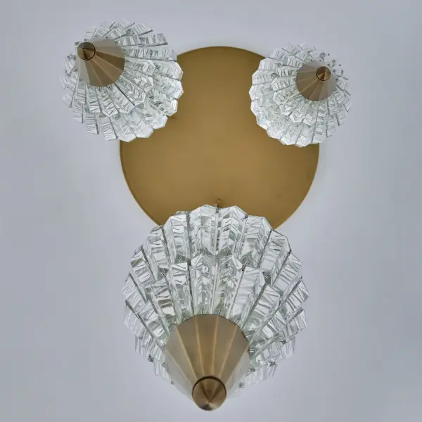 Allungato 3-Light LED Pendant in True Brass - Image 4