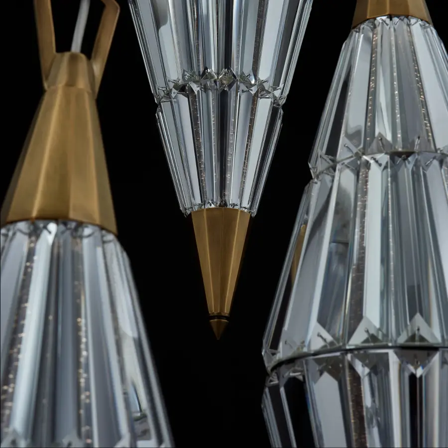 Allungato 5-Light Pendant in True Brass - Image 3