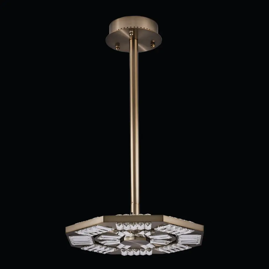 Tempo Small Pendant in Winter Brass - Image 2