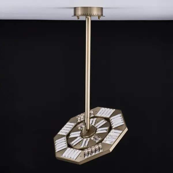 Tempo Small Pendant in Winter Brass - Image 3