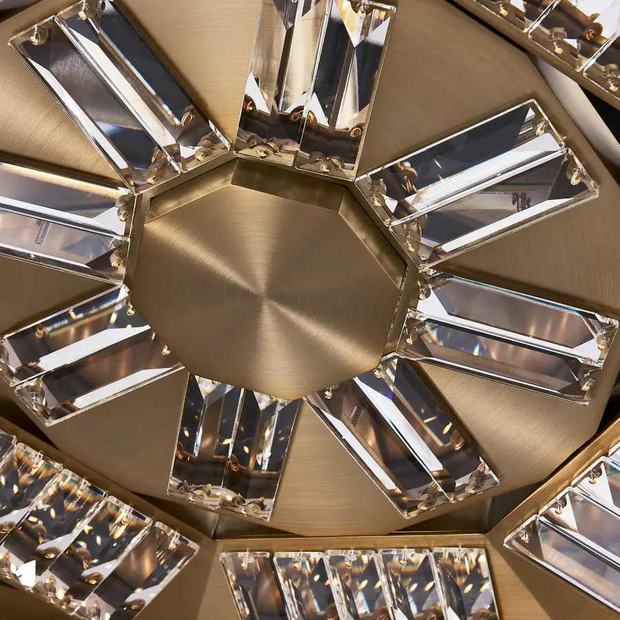 Tempo Medium Pendant in Winter Brass - Image 4