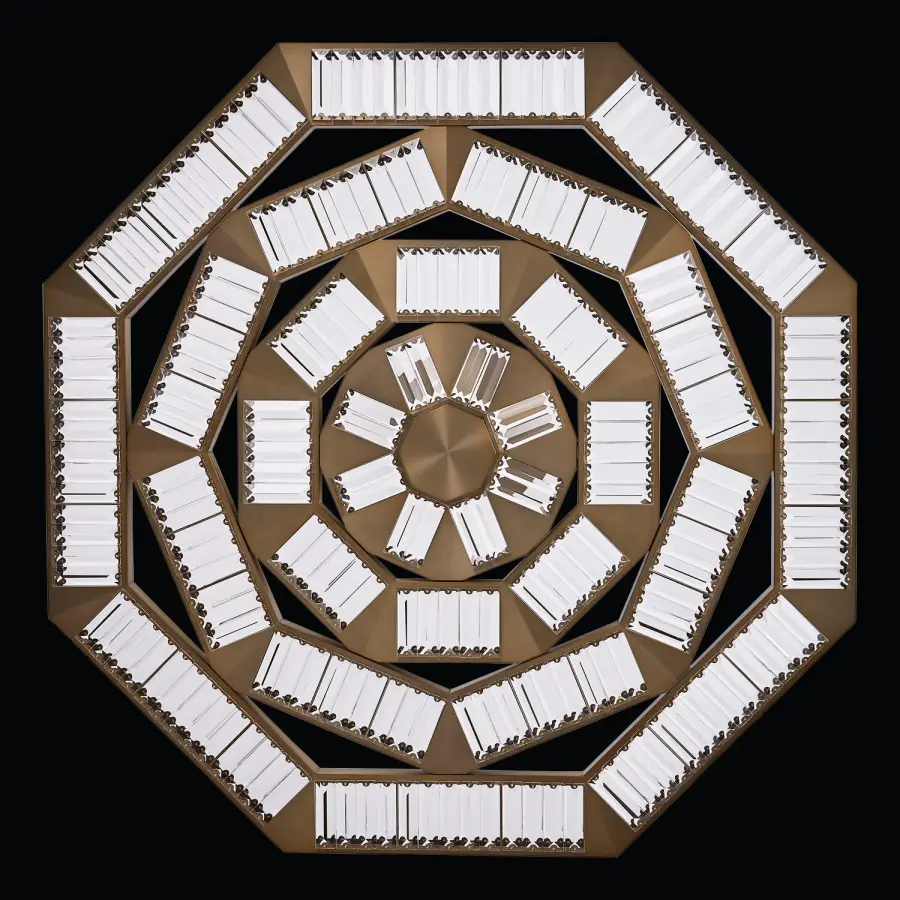 Tempo Large Pendant in Winter Brass - Image 2